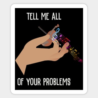 Tiny Violin FRONT & BACK Design Magnet